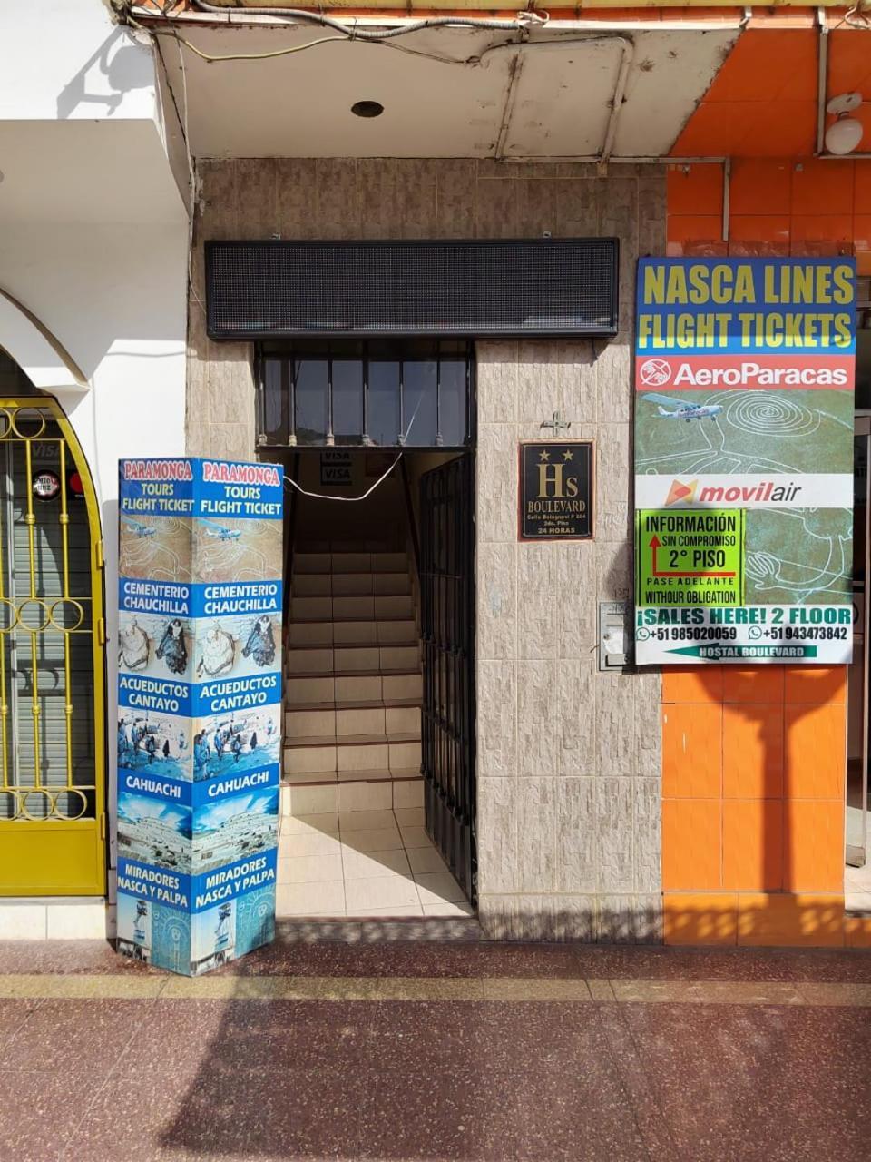 Hostal Boulevard Nazca Bagian luar foto